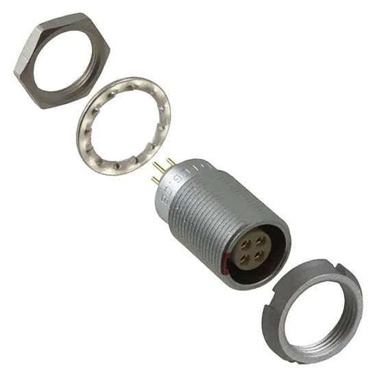 Lemo ECG.0B.304.CLN 4 Pin Şase Tip Konektör