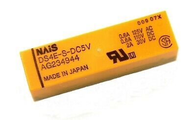 DS4E-S-DC5V, 5VDC 2A 4PDT (4 Form C) Röle