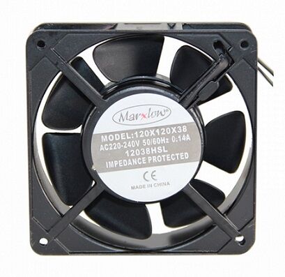 Marxlow, 120x120x38mm 220VAC 0.14A 2 Kablolu Fan