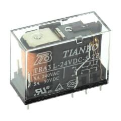 TRA3-L-24VDC-S-2Z, 24VDC 5A DPDT (2 Form C) Röle