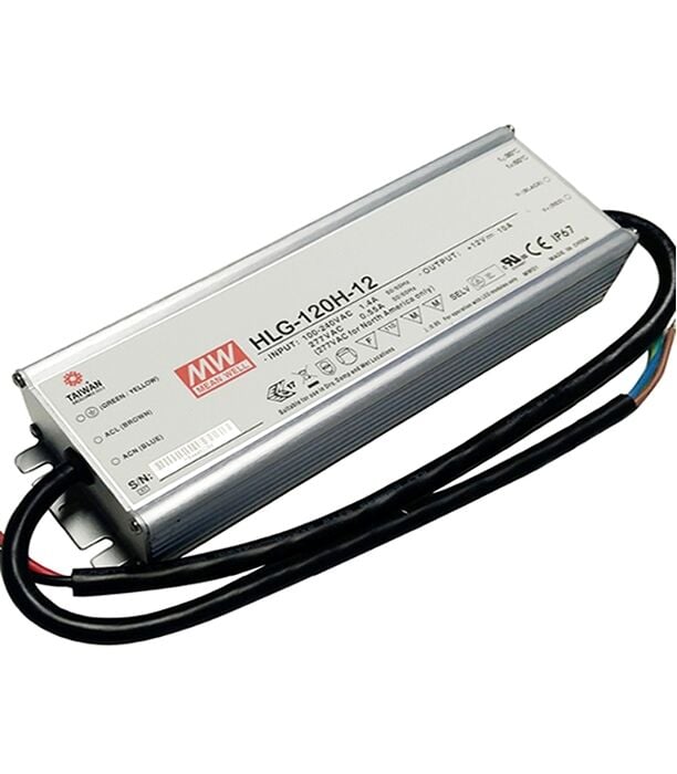 HLG-120H-54A, 2.3A 124W Ayarlanabilir LED Sürücü, Mean Well