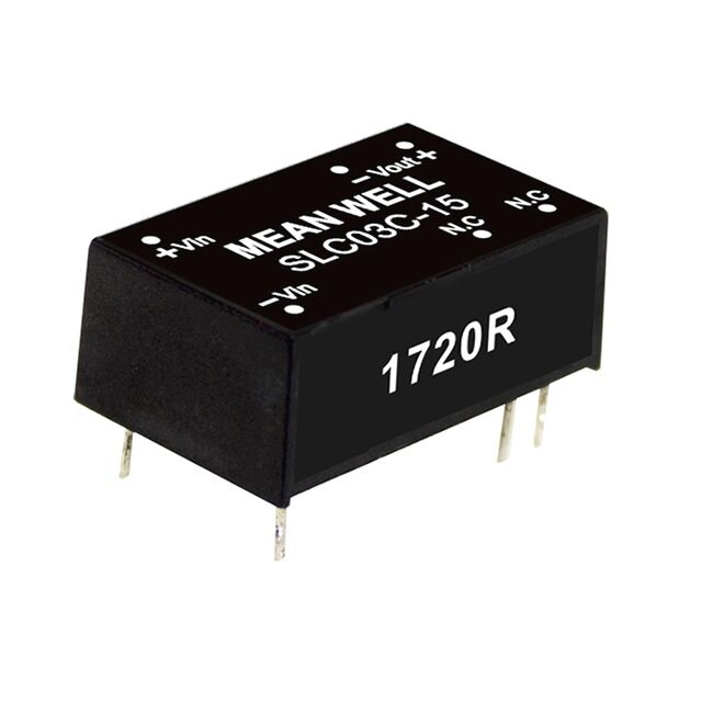 SLC03A-12, 12Vin 12Vout 250mA 3W DC/DC Konvertör, MeanWell