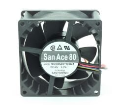 9GV0848P1G041, 80x80x38mm 48VDC 0.27A 4 Kablolu Fan
