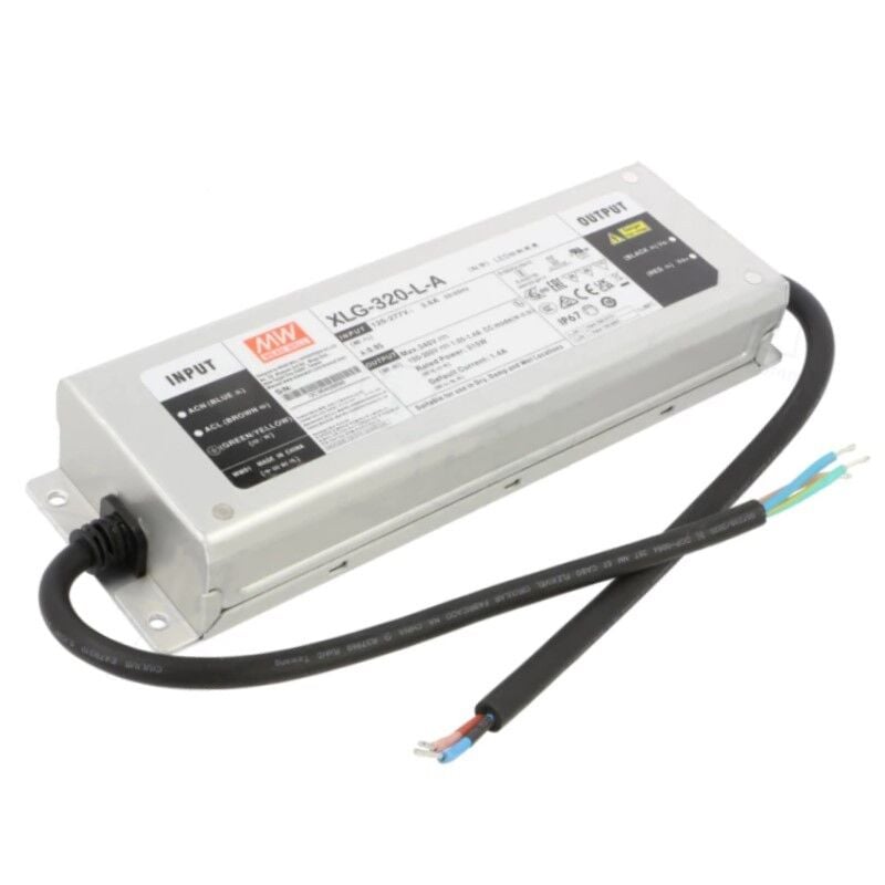 XLG-320-L-A, 320W Sabit Güç Ayarlanabilir LED Sürücü, Mean Well