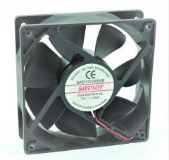SAD12038S4B, 120x120x38mm 12V 0.80A 8.4W 2 Kablolu Fan