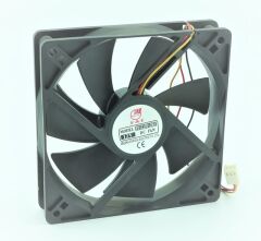 FD1225D12HS, 120x120x25mm 12VDC 0.37A 3 Kablolu Fan