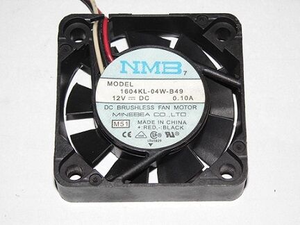 1604KL-04W-B49, 40x40x10mm 12VDC 0.10A 3 Kablolu Fan