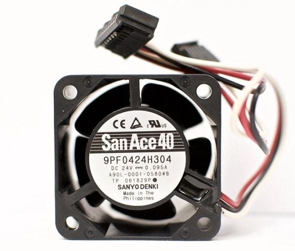 9PF0424H304, 40x40x28mm 24VDC 0.095A 3 Kablolu Fan