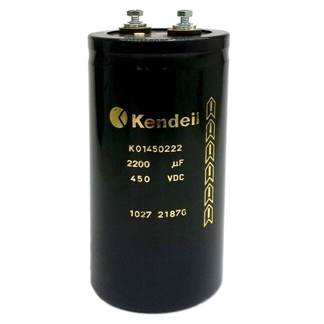 2.200uF 450V 76x143mm 85' Vidalı Kapasitör, Kendeil