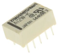 A12W-K, 12VDC 2A DPTD (2 Form C) Röle