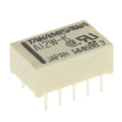 A12W-K, 12VDC 2A DPTD (2 Form C) Röle