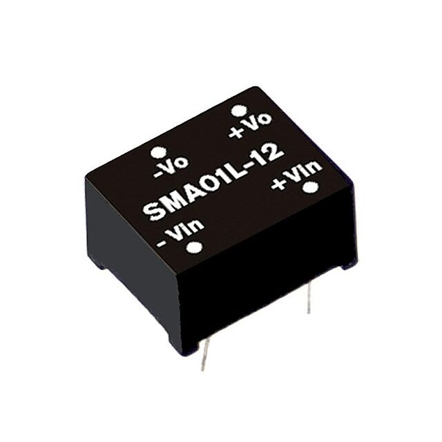 SMA01L-12, 5Vin 12Vout 84mA 1W DC/DC Konvertör, MeanWell