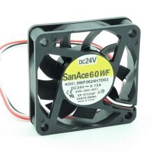 9WF0624H7D03, 60x60x15mm 24VDC 0.12A 3 Kablolu Fan
