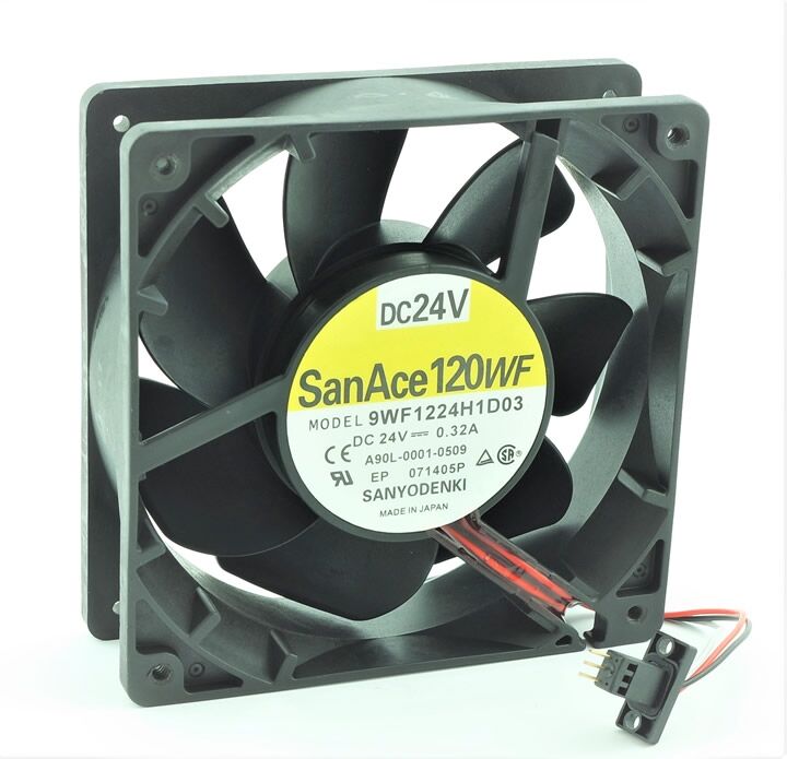 9WF1224H1D03, 120x120x38mm 24VDC 0.32A 3 Kablolu Fan