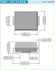 SS310, 100V 3A DO-214AB (SMC) Schottky Diyot