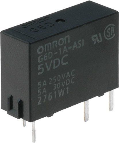 G6D-1A-ASI DC5, 5VDC 5A SPST-NO (1 Form A) Röle