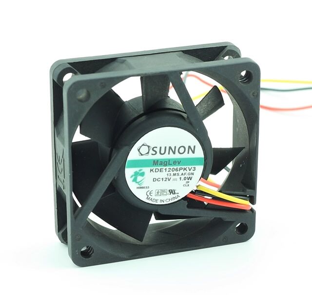 KDE1206PKV3, 60x60x20mm 12VDC 1.1W 3 Kablolu Fan