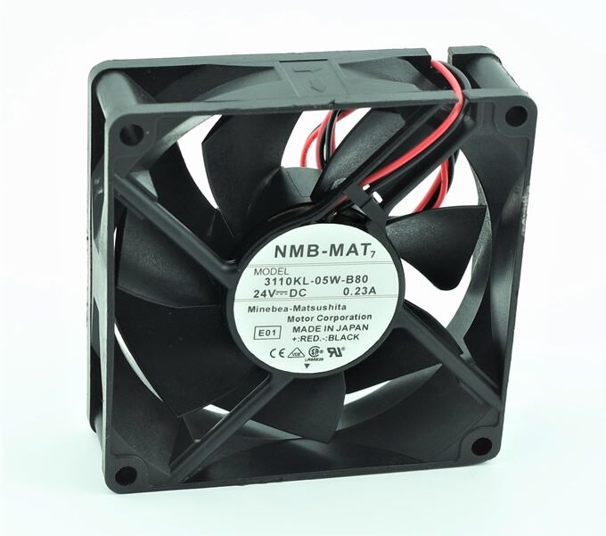 3110KL-05W-B80, 80x80x25mm 24VDC 0.23A 2 Kablolu Fan