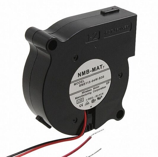 BM5115-04W-B30-L00, 50x15mm 12VDC 0.08A 2 Kablolu Salyangoz Fan