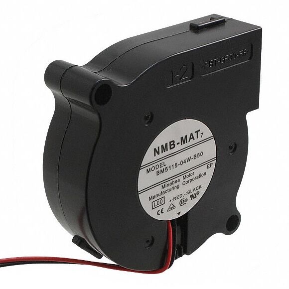 BM5115-04W-B50-L00, 50x15mm 12VDC 0.24A 2 Kablolu Salyangoz Fan