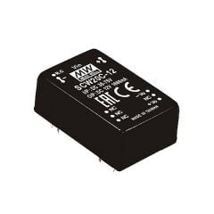 SCW20B-15, 24Vin 15Vout 1333mA 20W DC/DC Konvertör, MeanWell