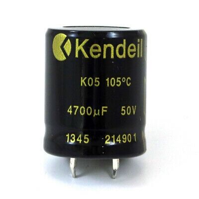 4.700uF 50V 25x30mm 105'C SNAP Elektrolitik Kondansatör