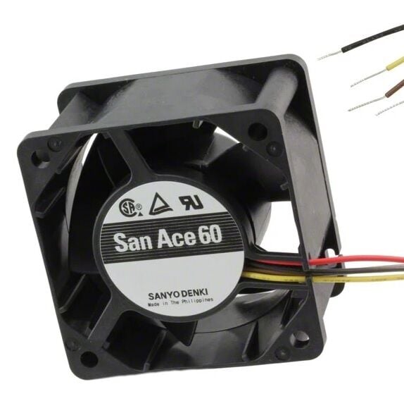 9GV0648P1H03, 60x60x38mm 48VDC 4 Kablolu Fan