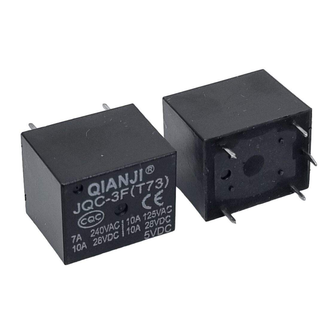 JQC-3F(T73)-1Z-5VDC, 5VDC 7A SPDT (1 Form C) Tek Kontak Röle (5 Pin)