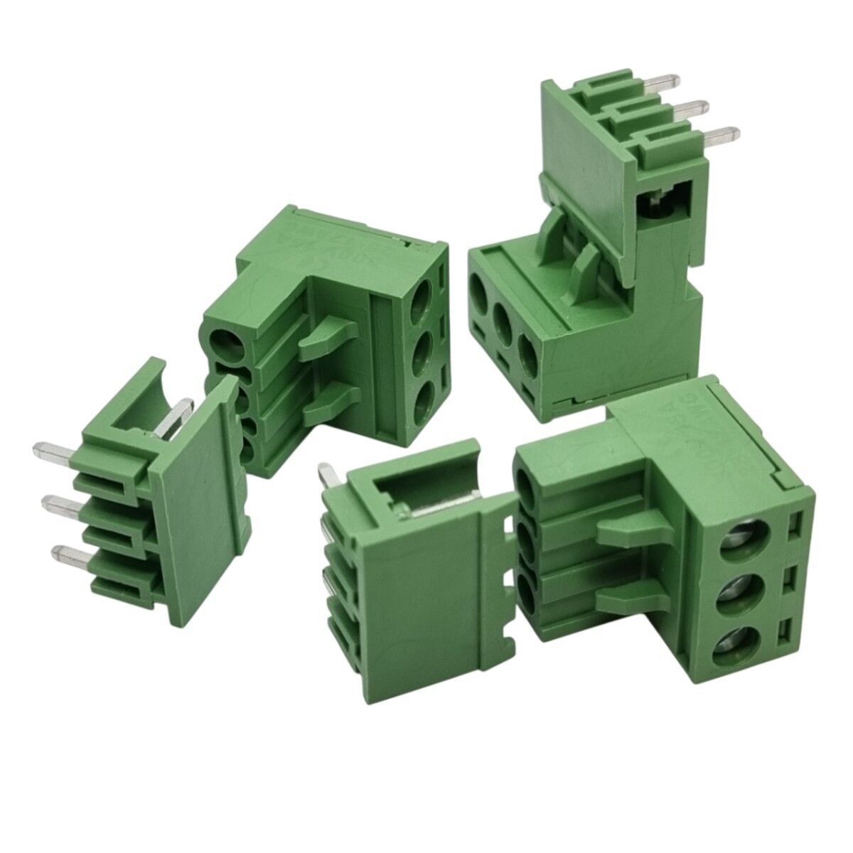 KF2EDGP-5.08-3P, 3'lü 5.08mm 90' PCB Klemens Takım