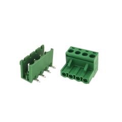 KF2EDGP-5.08-4P, 4'lü 5.08mm 90' PCB Klemens Takım