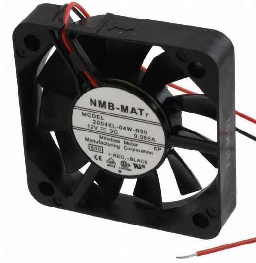 2004KL-04W-B30, 50x50x10mm 12VDC 0.065A 2 Kablolu Fan
