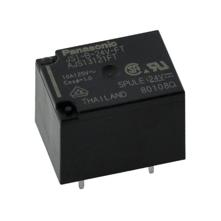 JS1-B-24V-FT, 24VDC 10A SPDT (1 Form C) Röle