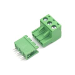 KF2EDGT-5.08-3P, 3'lü 5.08mm 180' PCB Klemens Takım