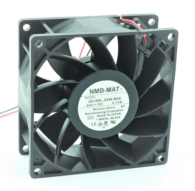 3615RL-05W-B40, 92x92x38mm 24VDC 0.73A 2 Kablolu Fan