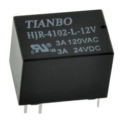 HJR-4102-L-12V, 12VDC 3A 1 Form C Röle