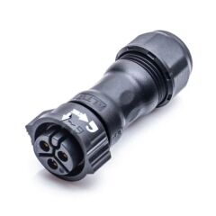 CC-03BFFA-QL8MPP, IP-68 Waterproof 3 Pin Dişi Konnektör