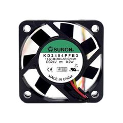 KD2404PFB3, 40x40x10mm 24VDC 0.9W 3 Kablolu Fan