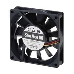 109P0812C601, 80x80x20mm 12VDC 0.21A 3 Kablolu Fan