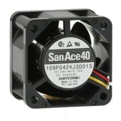 109P0424J3D013, 40x40x28mm 24VDC 0.18A 3 Kablolu Fan