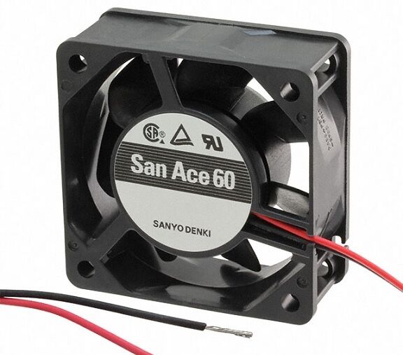 9G0624G102, 60x60x38mm 24VDC 0.85A 2 Kablolu Fan