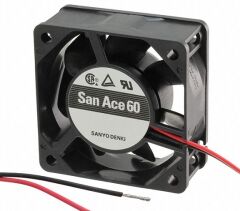 9G0624G102, 60x60x38mm 24VDC 0.85A 2 Kablolu Fan