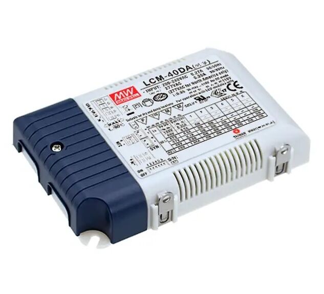 LCM-40DA, Seçilebilir Sabit Akım DALI Dimedilebilir LED Sürücü, Mean Well