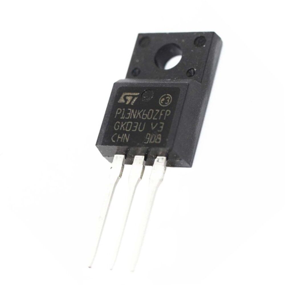 STP13NK60ZFP, P13NK60ZFP, 600V 13A TO-220FP Mosfet Transistör