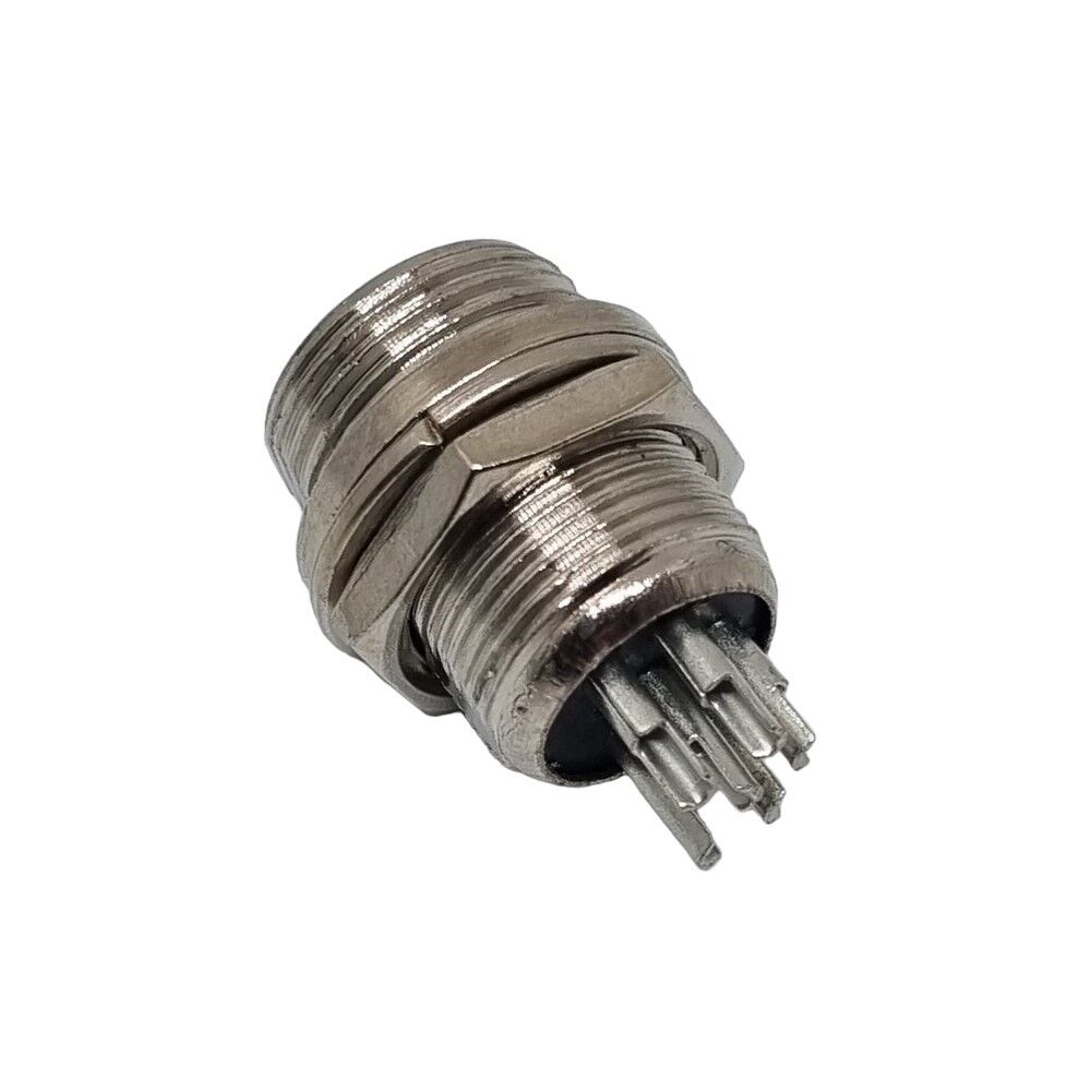 DX12F06P, 12mm 6 Pin Erkek Şase Tip Konektör