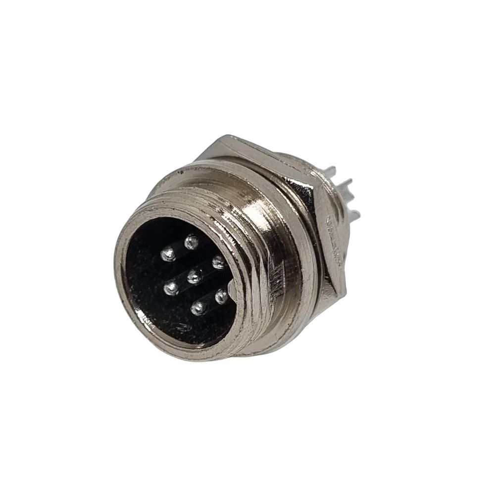 DX12F07P, 12mm 7 Pin Erkek Şase Tip Konektör