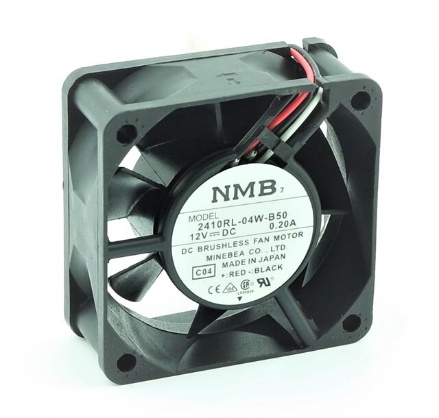 2410RL-04W-B50, 60x60x25mm 12VDC 0.20A 2 Kablolu Fan