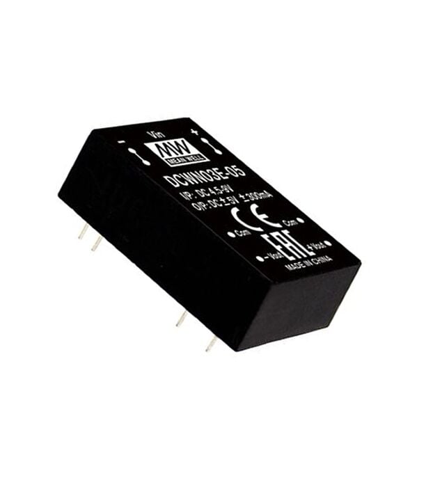 DCWN03A-12, 12Vin ±12Vout ±125mA 3W DC/DC Konvertör, Mean Well