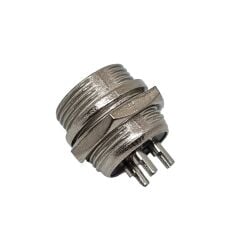 DX16F03P, 16mm 3 Pin Erkek Şase Tip Konektör