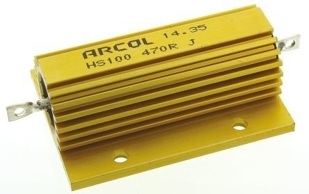 HS100 470R J, 470R 100W Alüminyum Direnç
