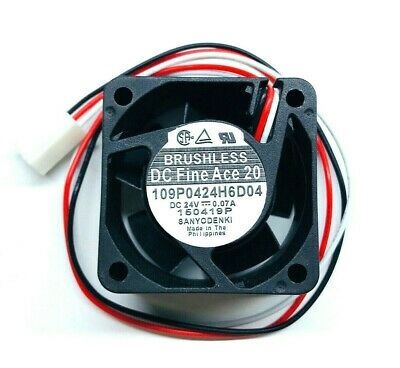 109P0424H6D04, 40x40x20mm 24VDC 0.07A 3 Kablolu Fan